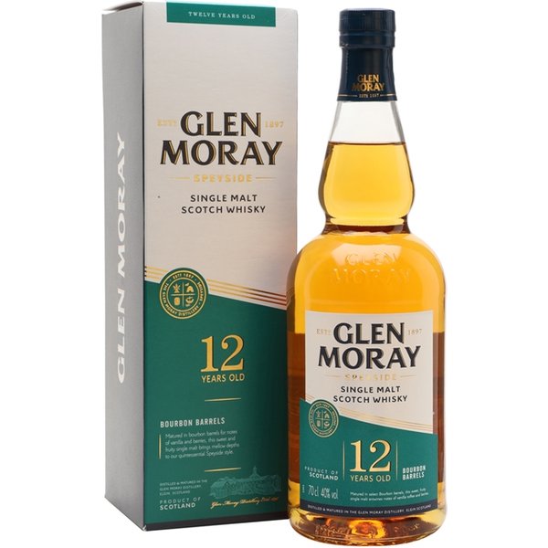 Glen Moray 12 Year Old Speyside Single Malt Scotch Whisky