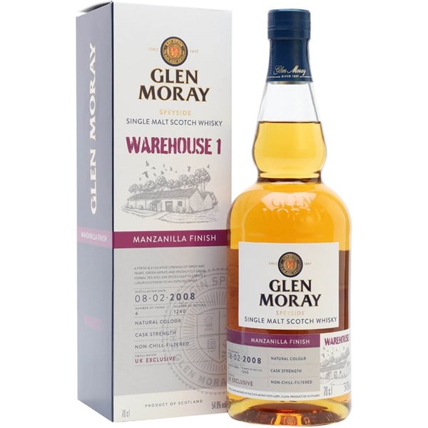 Glen Moray 2008 / Manzanilla Finish / Warehouse 1 Release Speyside Whisky