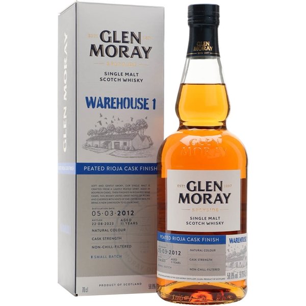 Glen Moray 2012 / Peated Rioja Finish / Warehouse 1 Release Speyside Whisky