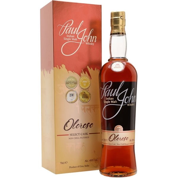 Paul John Oloroso Select Cask Single Malt Indian Whisky