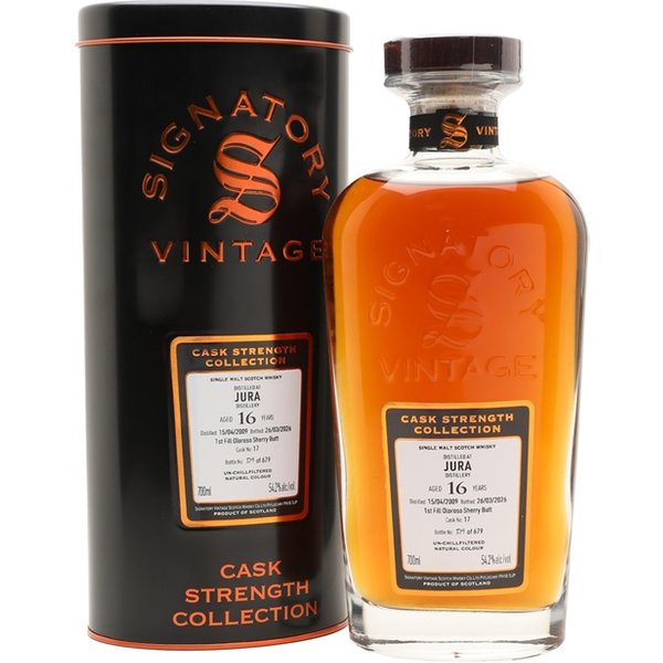 Jura 2009 / 16 Year Old / Signatory Cask Strength #17 Island Whisky