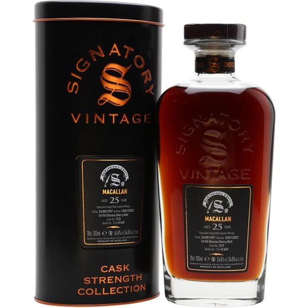 Macallan 1997 / 25 Year Old / Signatory Symington’s Choice Speyside Whisky