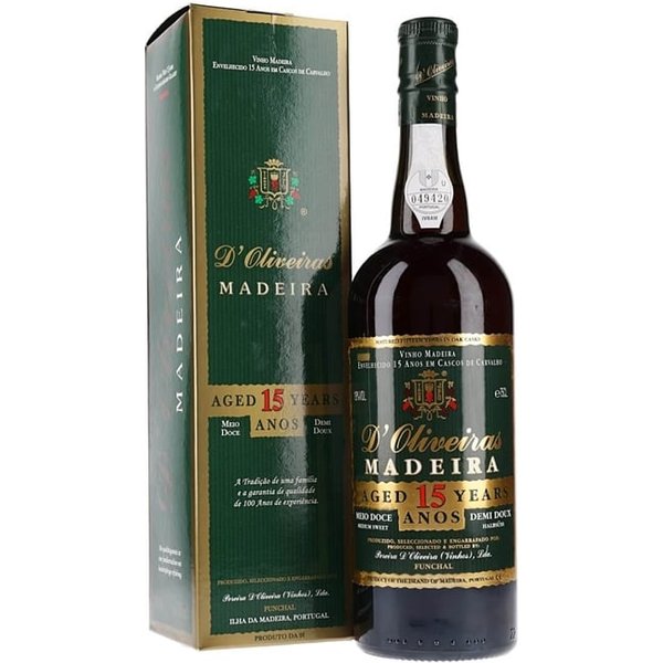 Pereira d'Oliveira 15 Year Old Medium Sweet Madeira