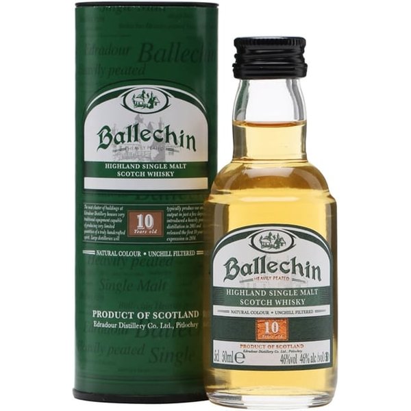 Ballechin 10 Year Old Miniature Highland Single Malt Scotch Whisky