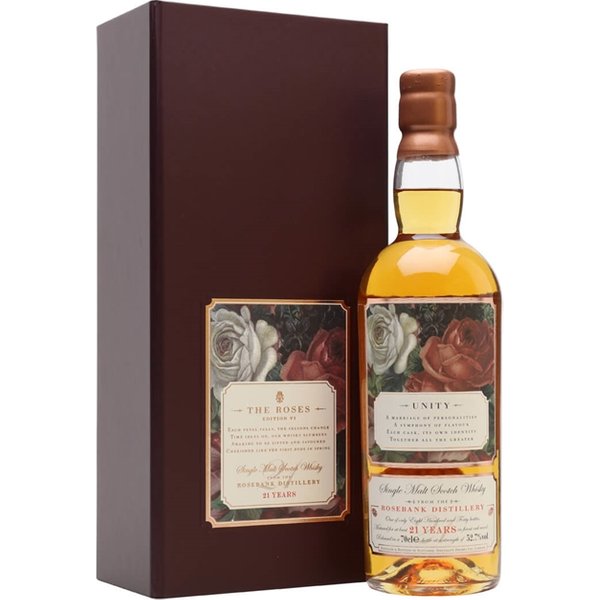 Rosebank 21 Year Old / Unity Lowland Single Malt Scotch Whisky