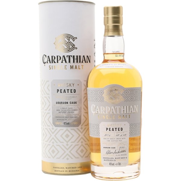 Carpathian Peated Bourbon Cask Single Malt Whisky Single Whisky