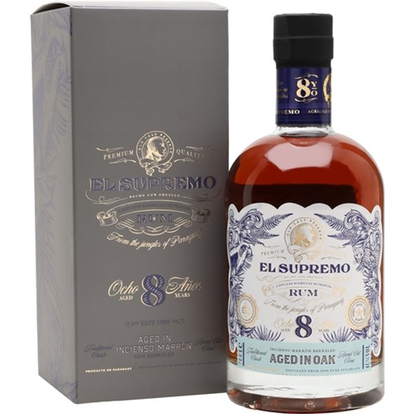 El Supremo 8 Year Old Single Traditional Column Still Rum