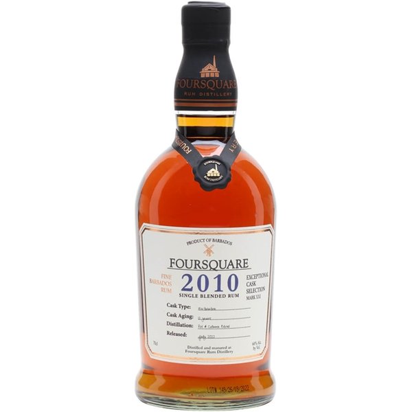 Foursquare 2010 Rum / 12 Year Old Single Traditional Blended Rum