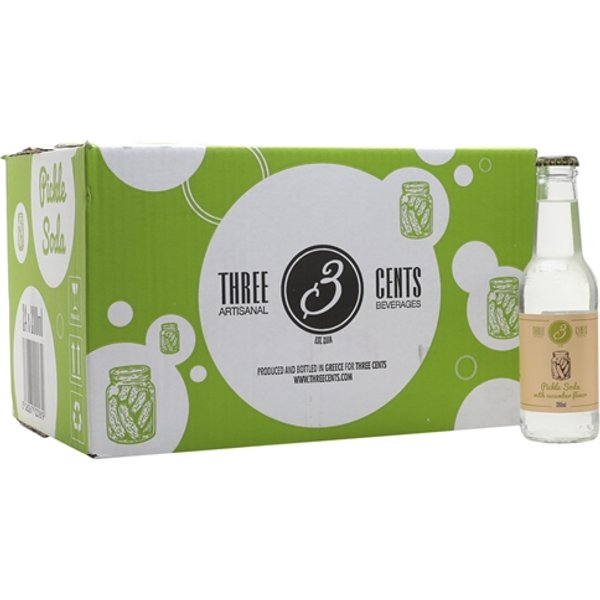 Three Cents Pickle Soda / Case of 24x20cl Bottles