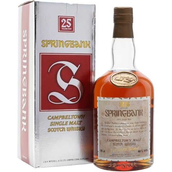 Springbank 25 Year Old / Dumpy Bottle / Bot.1980s Campbeltown Whisky