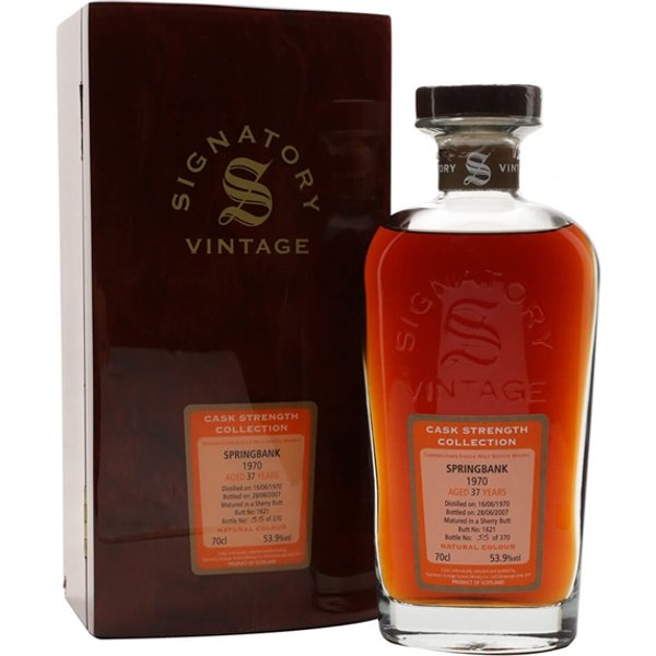 Springbank 1970 / 37 Year Old / Sherry Butt #1621 Campbeltown Whisky