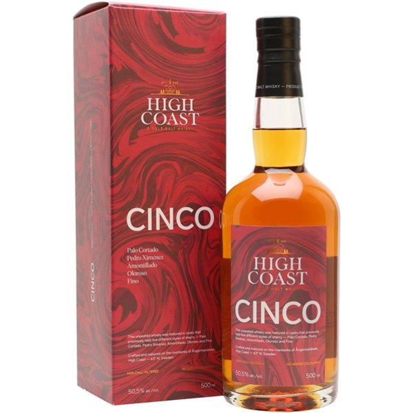 High Coast Cinco Whisky Swedish Single Malt Whisky