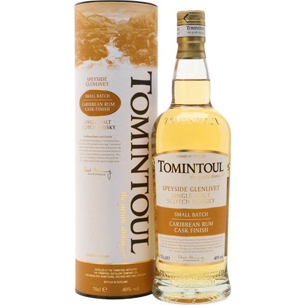 Tomintoul Caribbean Rum Cask Finish / Kosher Certified Speyside Whisky
