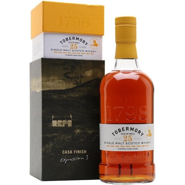 Tobermory 25 Year Old Island Single Malt Scotch Whisky