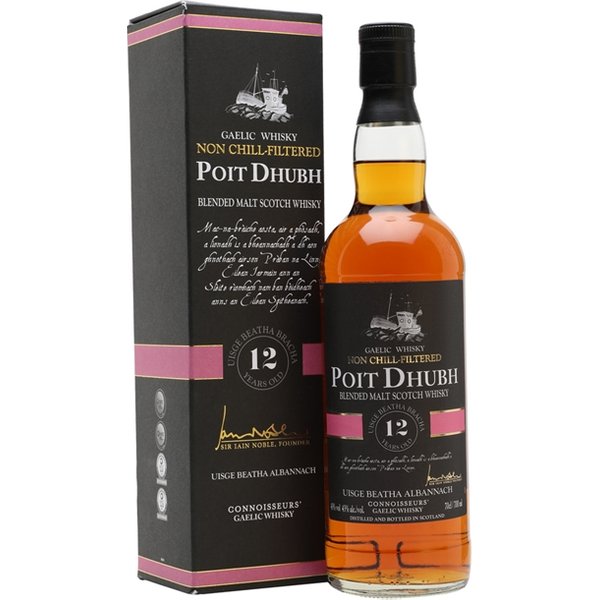 Poit Dhubh 12 Year Old Blended Malt Scotch Whisky