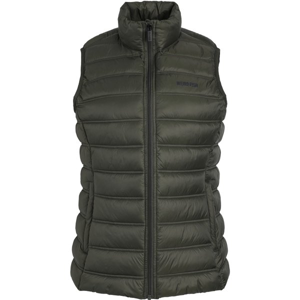 Weird Fish Atissa Lightweight Padded Gilet Deep Lichen Green Size 20
