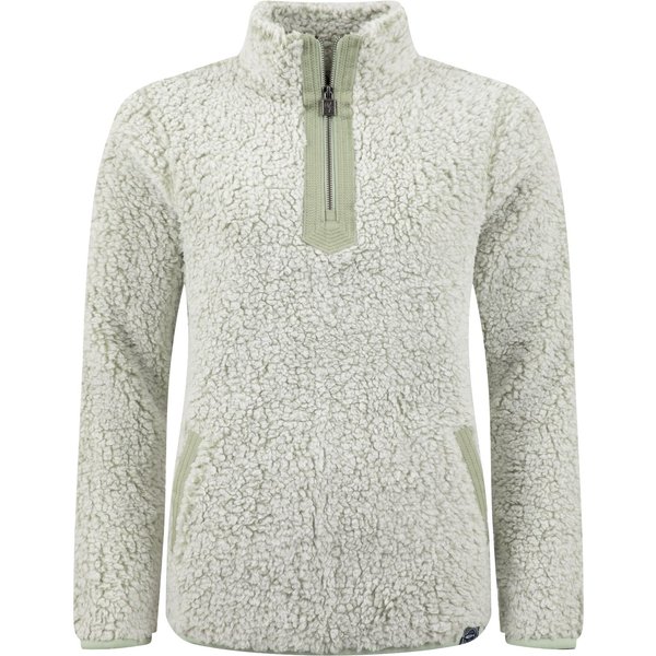 Weird Fish Madi Cosy 1/4 Zip Fleece Sage Size 10