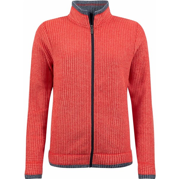Weird Fish Ariana Full Zip Grid Fleece Acer Red Size 12