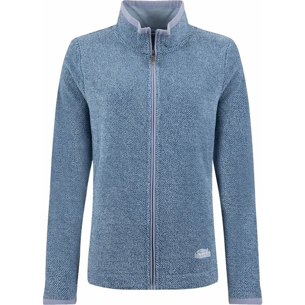 Weird Fish Cheryl Textured Full Zip Fleece Estate blue Size 10