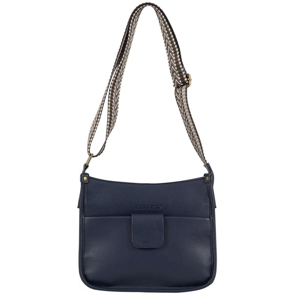 Weird Fish Javana Cross Body Saddle Bag Navy Size ONE