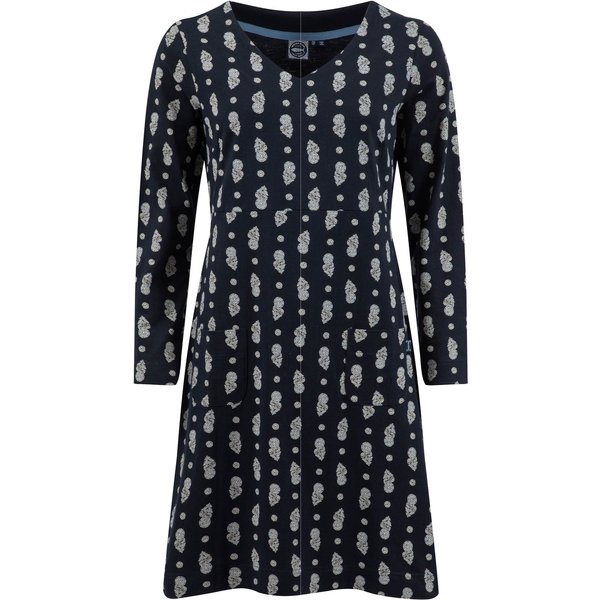 Weird Fish Hope Printed V-Neck Jersey Dress Twilight Size 20