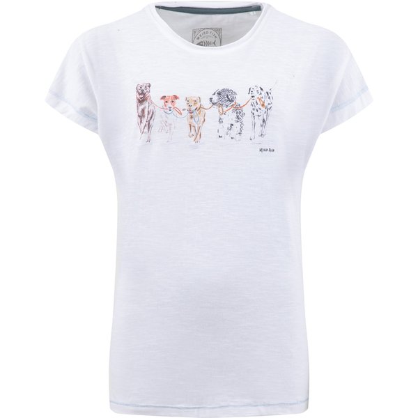 Weird Fish Take the Lead Front Print Graphic T-Shirt White Size 12