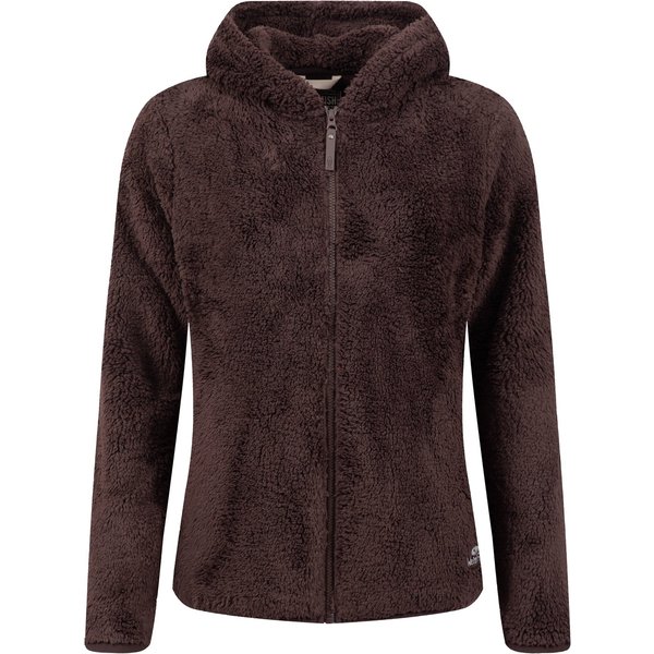 Weird Fish Reece Full Zip Hooded Cosy Fleece Black Coffee Size 10