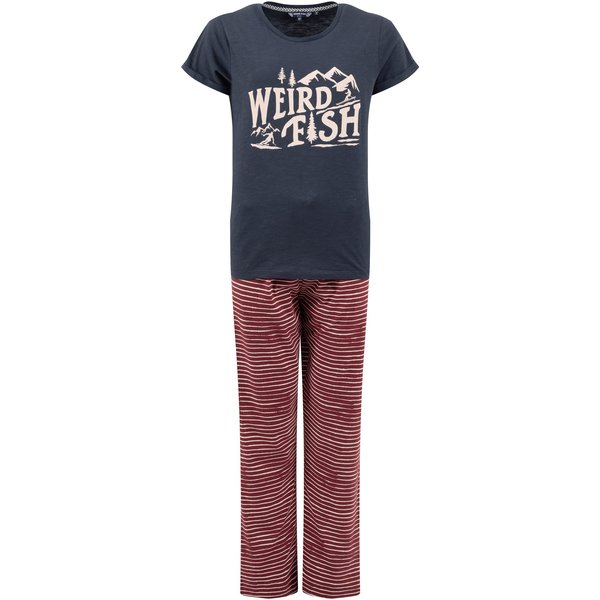 Weird Fish Dowey Printed Pyjama Trouser Set Midnight Size 10