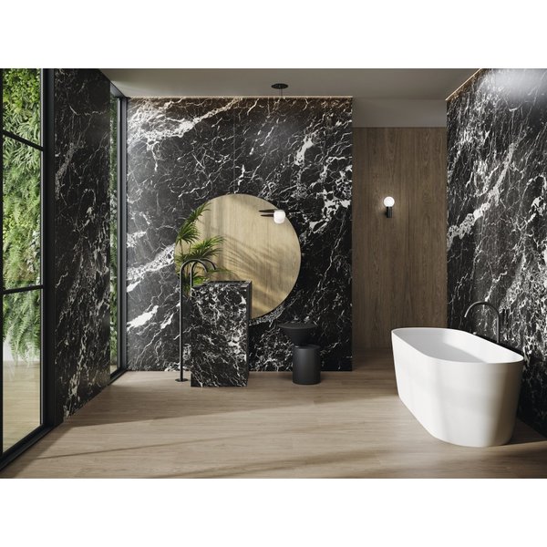 Carrelage Effet Marbre Noir Format XXL 120x278 Black Hispania