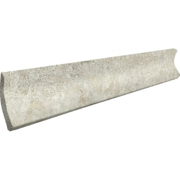 Carrelage Demi-Rond Effet Travertin Int. 4x33 Wabi Sabi