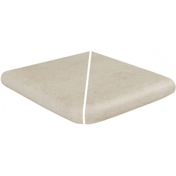 Margelle Angle Arrondie Sortant Piscine Effet Pierre 28x28 Oxford