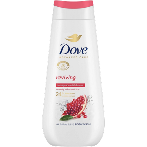 Dove Advanced Care Reviving Pomegranate & Hibiscus Body Wash - 225 ml