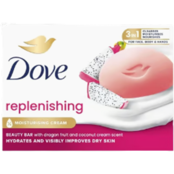 Dove Replenishing Dragon Fruit & Coconut Cream Soap Bar – 90 g
