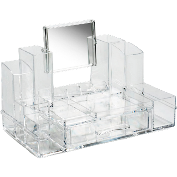 Organizer per trucco BasicPlus con specchio