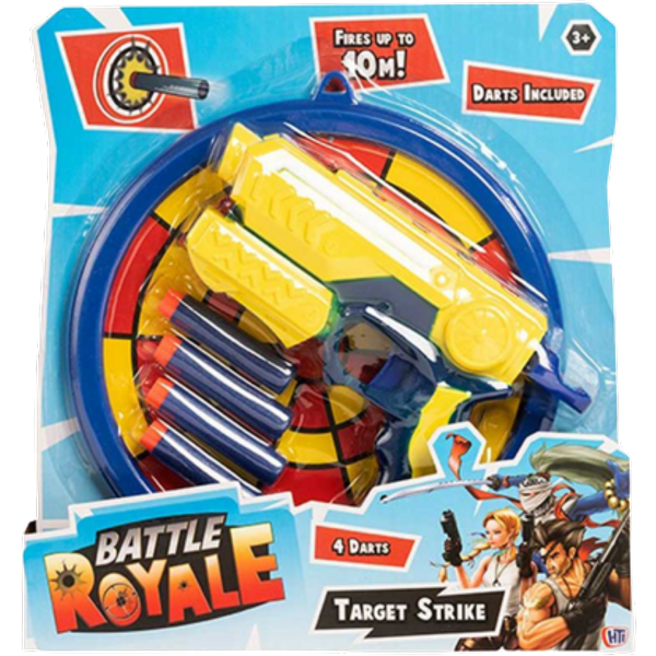 Pistola Battle Royale Target Strike con freccette