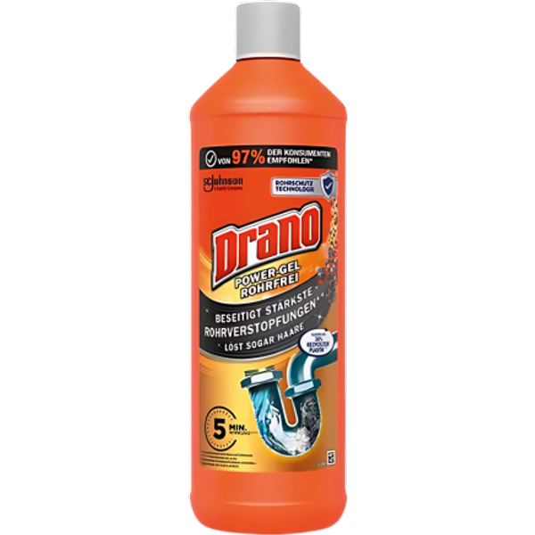 Drano Power Gel, prodotto per la pulizia degli scarichi - 1000 ml