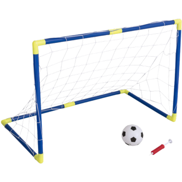 Set rete da calcio Fun Sport con pallone e pompa - 90 cm