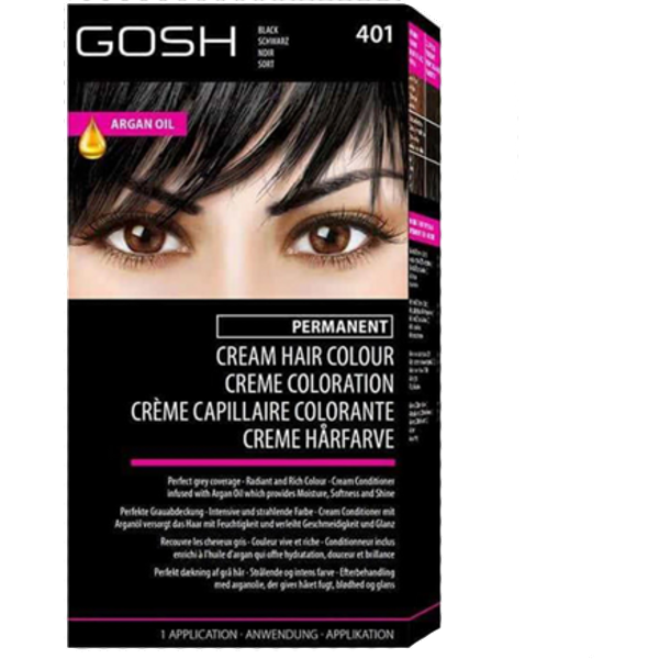 Tinta per capelli GOSH - 401 Nero Noir
