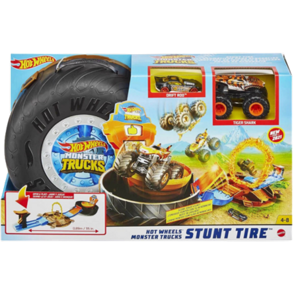 Set di gioco con pneumatici per monster truck Hot Wheels