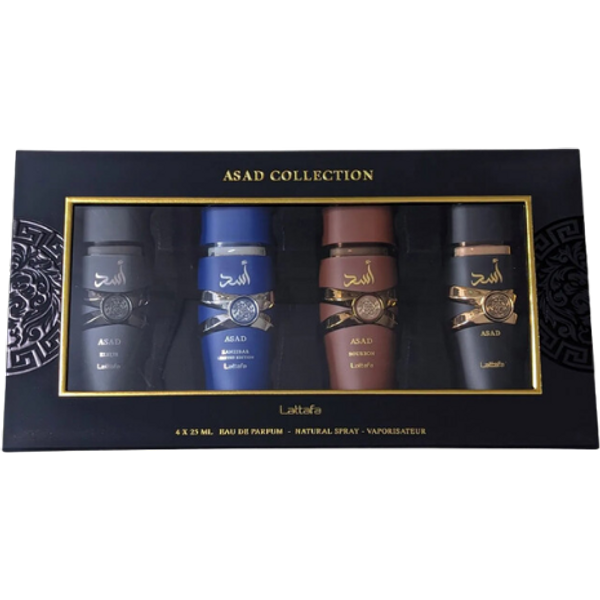 Lattafa Asad Collection Set Regalo Mini Profumi Uomo - 4 Pcs