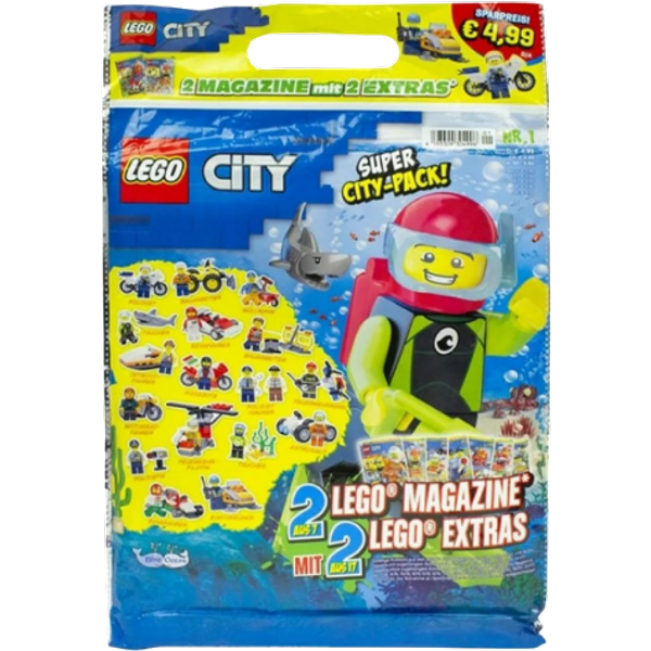 LEGO City Blue Ocean XL Mystery Rivista & Pacco Sorpresa con Giocattolo