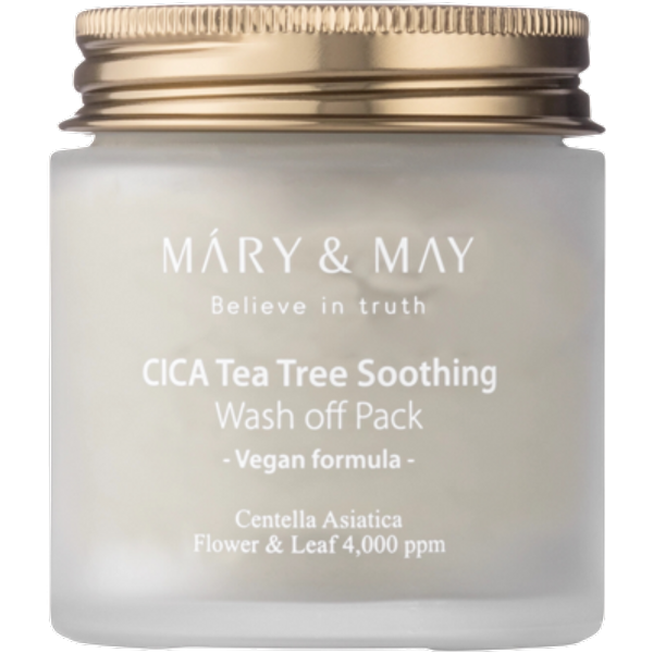 Mary & May Cica Tea Tree Soothing Wash Off Pack - 125 g