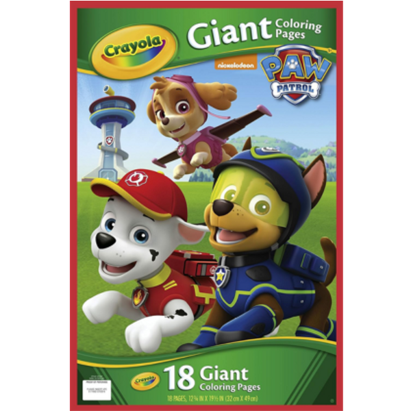 Paw Patrol: grande libro da colorare con adesivi