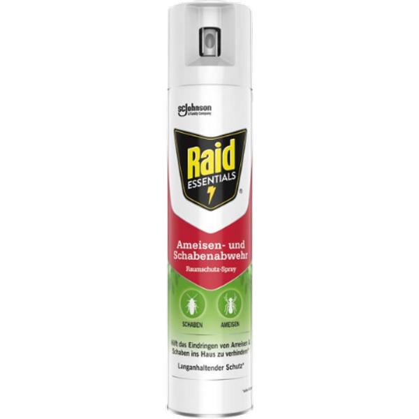 Raid Essentials Spray Repellente per Formiche & Scarafaggi - 300 ml