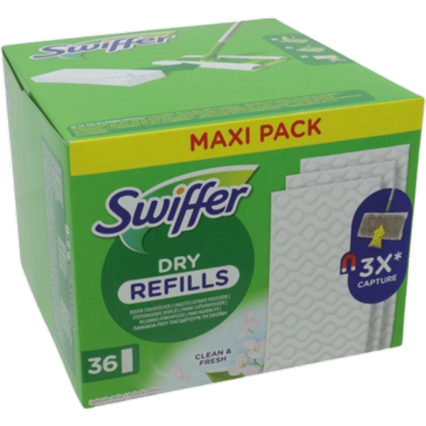 Salviettine Swiffer Dry di ricambio – 36 pezzi