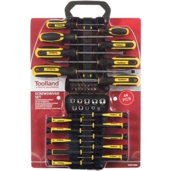 Toolland HSET08N Set di cacciaviti e punte - 44 pezzi