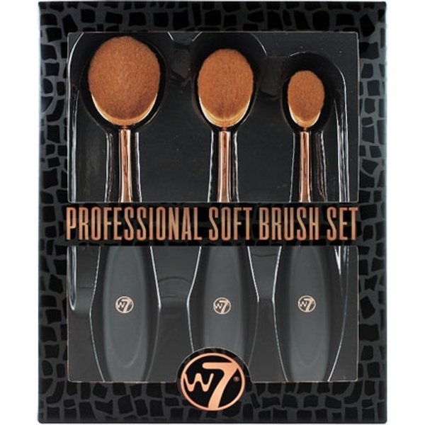 Set di 3 spazzole professionali morbide W7