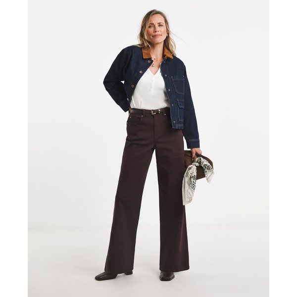 Plum Authentic Wide Leg Jeans Plum - JD Williams - Size: 28