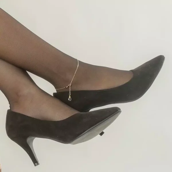 Sylvie Monthulé | Goud Enkelbandje | Tear Drop