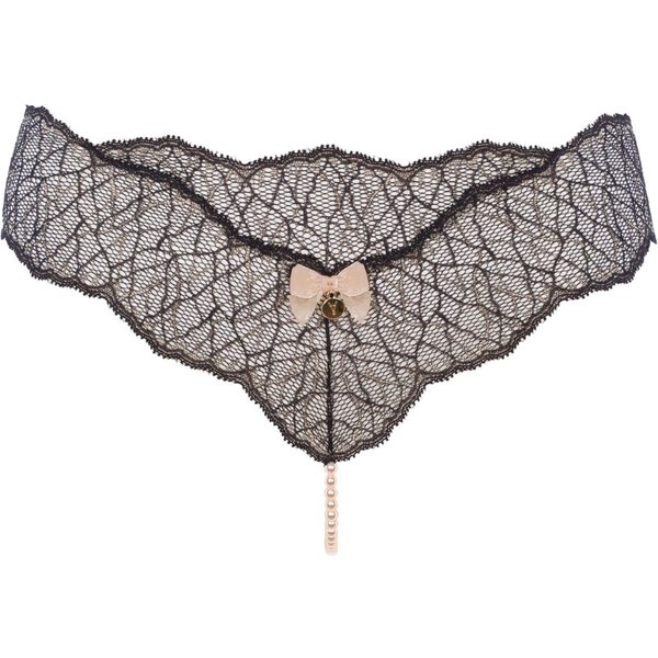 Bracli | Sydney Parel String Zwart | Erotische Lingerie Maat M